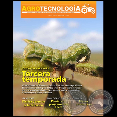 AGROTECNOLOGÍA Revista - AÑO 5 - NÚMERO 52 - AÑO 2015 - PARAGUAY