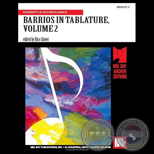 BARRIOS IN TABLATURE - Volumen Dos - Por RICO STOVER - Año 1999
