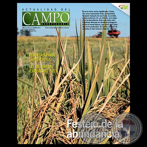 CAMPO AGROPECUARIO - AÑO 10 - NÚMERO 117 - MARZO 2011 - REVISTA DIGITAL