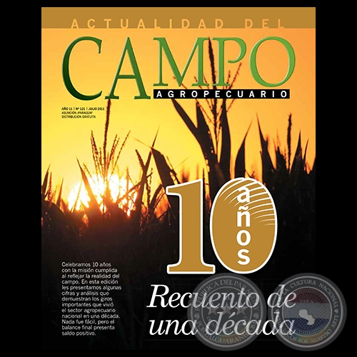 CAMPO AGROPECUARIO - AÑO 11 - NÚMERO 121 - JULIO 2011 - REVISTA DIGITAL