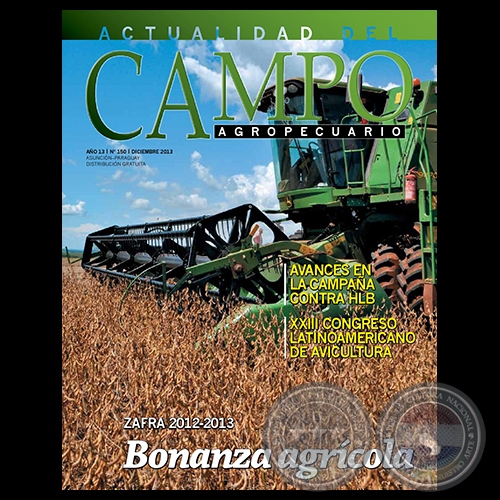 CAMPO AGROPECUARIO - AÑO 13 - NÚMERO 150 - DICIEMBRE 2013 - REVISTA DIGITAL