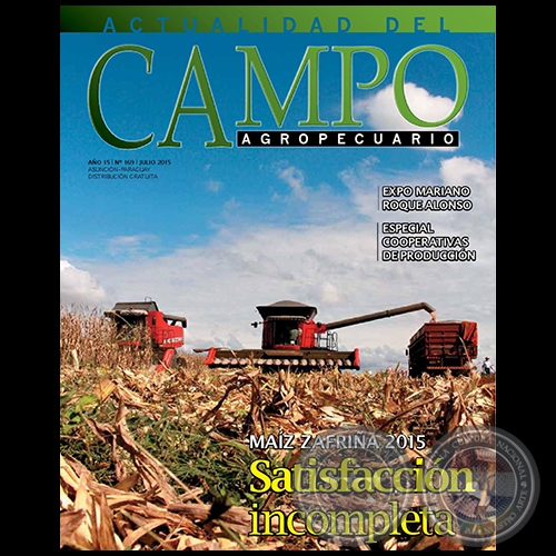 CAMPO AGROPECUARIO - AÑO 15 - NÚMERO 169 - JULIO 2015 - REVISTA DIGITAL