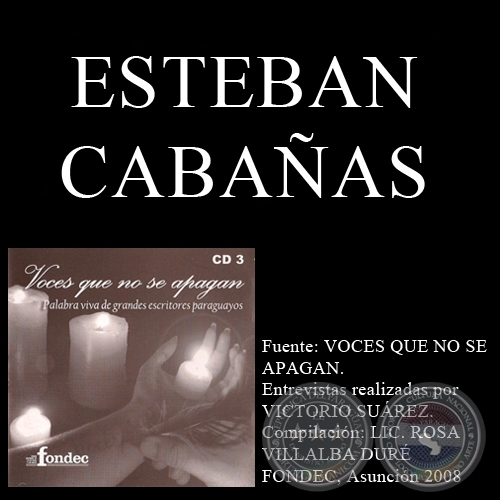 VOCES QUE NO SE APAGAN - ESTEBAN CABAÑAS