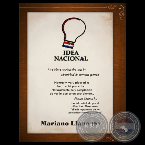 IDEA NACIONAL, 2014 - Por MARIANO RAIMUNDO LLANO DÍAZ DE VIVAR