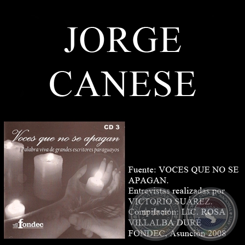 VOCES QUE NO SE APAGAN - JORGE CANESE