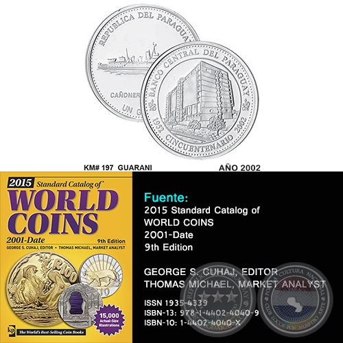 KM# 197 GUARANI - AÑO 2002 - MONEDAS DE PARAGUAY
