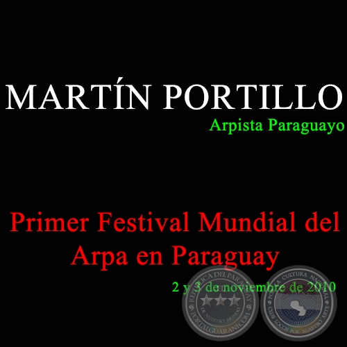 MARTÍN PORTILLO en el Primer Festival Mundial del Arpa en Paraguay