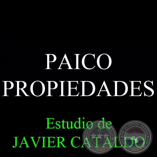 PAICO - PROPIEDADES - Estudio de JAVIER CATALDO