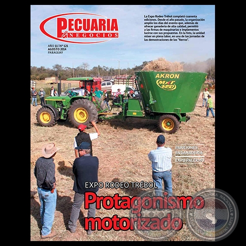 PECUARIA & NEGOCIOS - AÑO 11 - N° 121 - REVISTA AGOSTO 2014 - PARAGUAY
