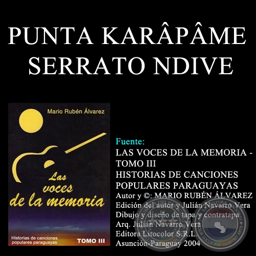 PUNTA KARPME SERRATO NDIVE - Letra: CARLOS MIGUEL JIMNEZ