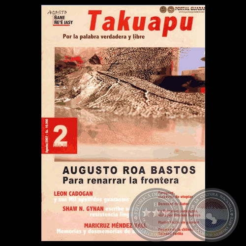 TAKUAPU - POR LA PALABRA VERDADERA Y LIBRE - AÑO III - 2 - AGOSTO 2007 - Dirección: SUSY DELGADO