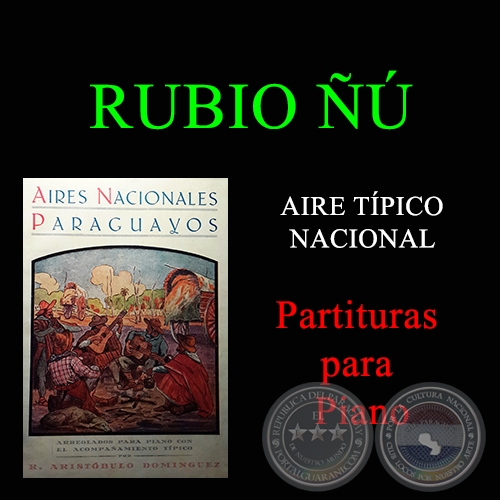 RUBIO ÑÚ - Partitura para Piano