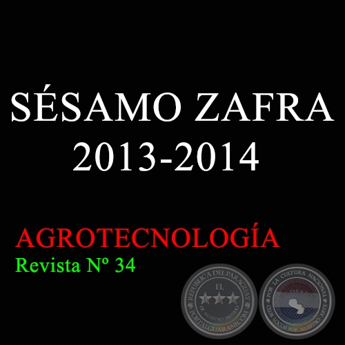 SÉSAMO ZAFRA 2013-2014 - AGROTECNOLOGÍA Revista Nº 34