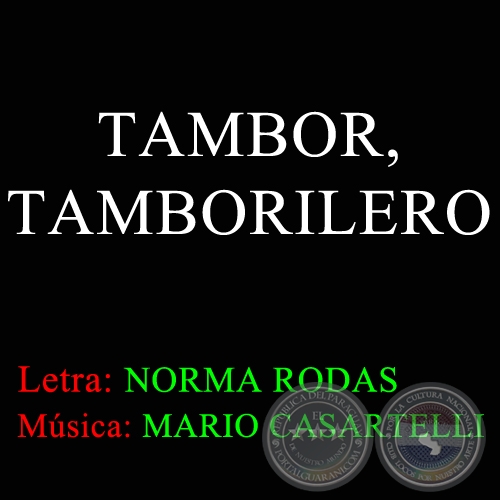 TAMBOR, TAMBORILERO - Música de MARIO CASARTELLI