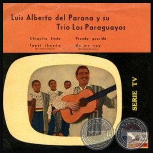 VINTAGE WORLD Nº 8 - LATINOAMERICA - LUIS ALBERTO DEL PARANÁ Y SU TRÍO LOS PARAGUAYOS - Año 1958