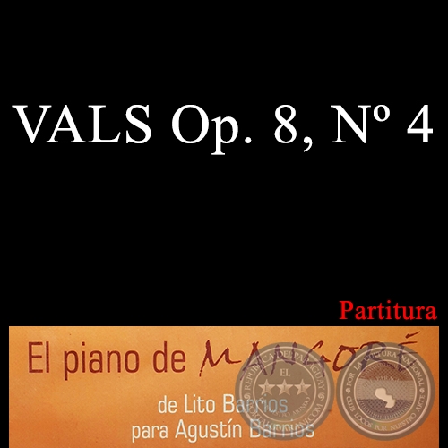 VALS Op. 8, Nº 4 - PARTITURA PARA PIANO