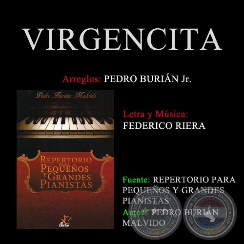 VIRGENCITA - Arreglos PEDRO BURIÁN MALVIDO