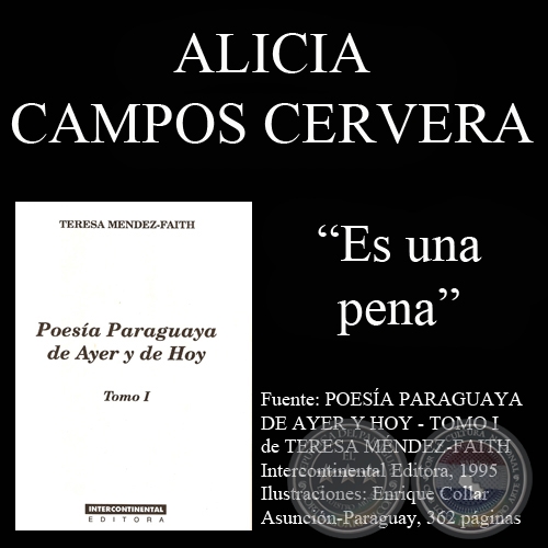 ES UNA PENA (Poesía de Alicia Campos Cervera)