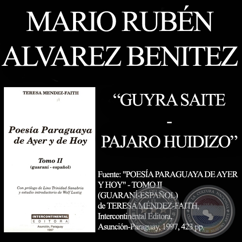 GUYRA SUITE - Poesía en guaraní de  MARIO RUBÉN ÁLVAREZ - Año 1997