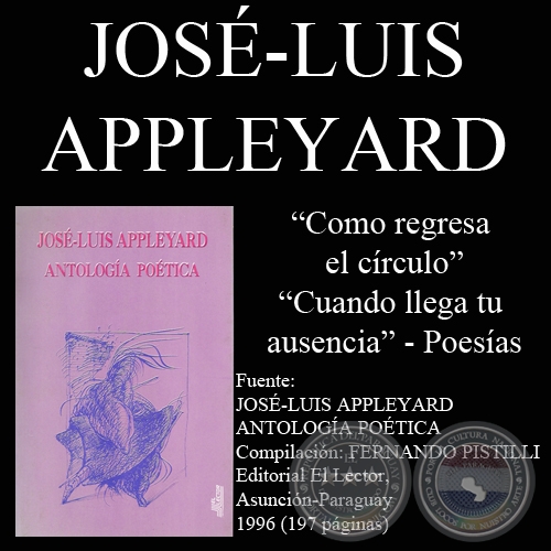 COMO REGRESA EL CÍRCULO y CUANDO LLEGA TU AUSENCIA - Poesías de JOSÉ-LUIS APPLEYARD