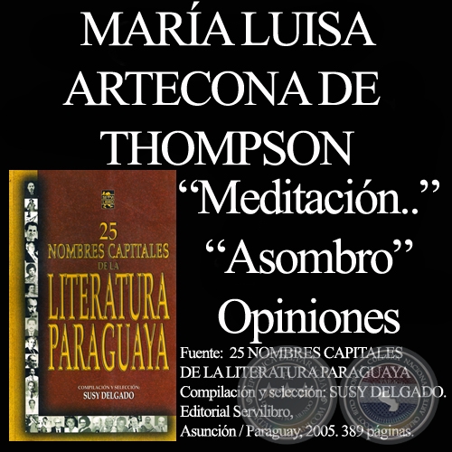 POESÌAS y OPINIONES (MARÍA LUISA ARTECONA DE THOMPSON)