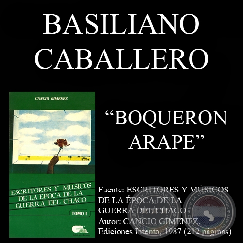 BOQUERON ARAPE (Poesía de BASILIANO CABALLERO IRALA)