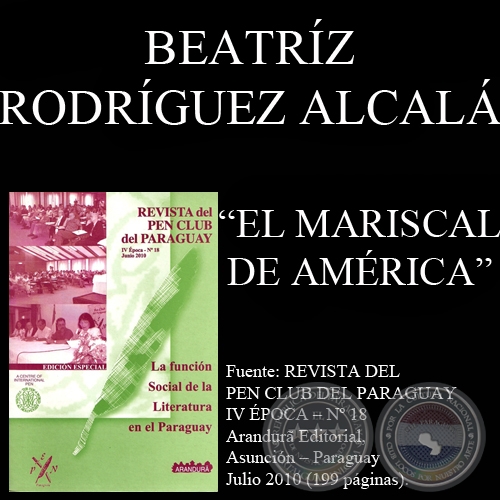 EL MARISCAL DE AMÉRICA (Ensayo de BEATRIZ RODRÍGUEZ ALCALÁ)