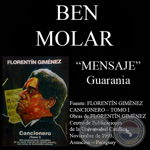 MENSAJE - Guarania de BEN MOLAR