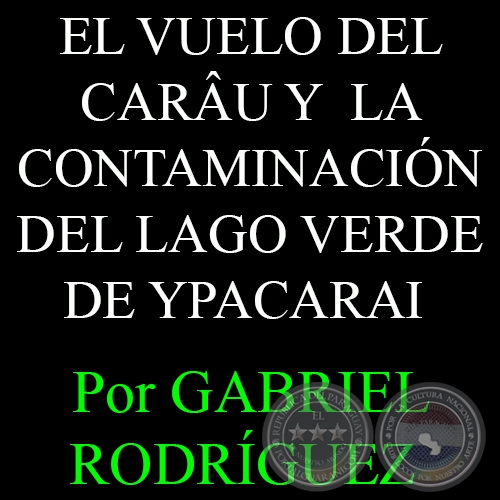EL VUELO DEL CARU Y LA CONTAMINACIN DEL LAGO VERDE DE YPACARAI - Por GABRIEL RODRGUEZ