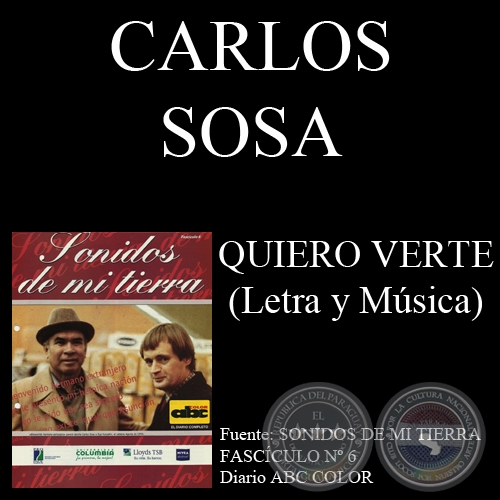QUIERO VERTE - Letra y Música de CARLOS SOSA