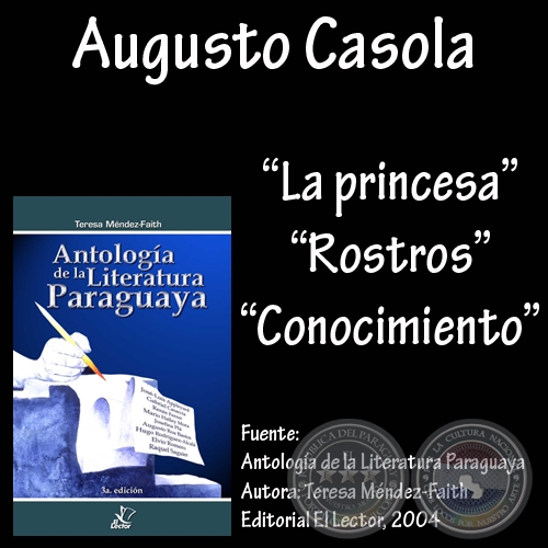 LA PRINCESA, ROSTROS y CONOCIMIENTO - Cuento y poesas de AUGUSTO CASOLA 