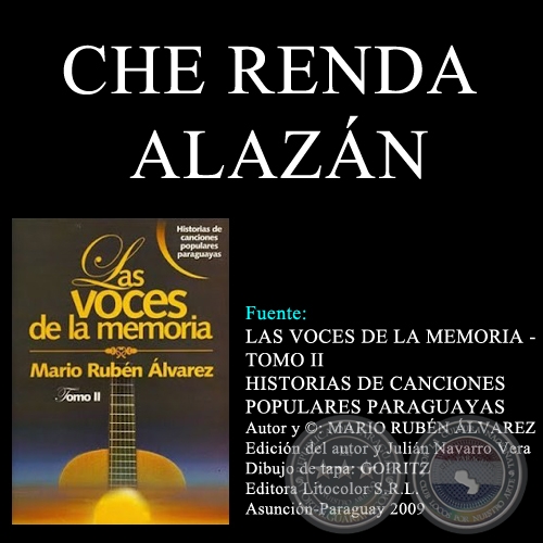 CHE RENDA ALAZN - Letra y msica: SILVESTRE SILVA