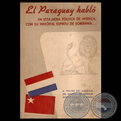 EL PARAGUAY HABLÓ, 1959 - Mensaje de EDGAR L. YNSFRAN