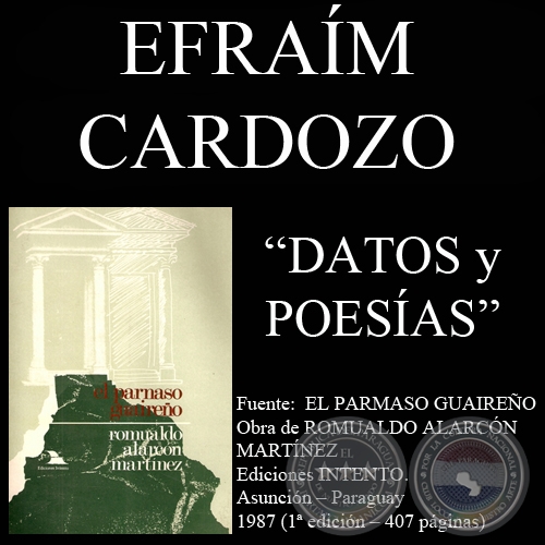 PRINCIPIO DE OTOÑO, SIESTA y OCASO - Poesías de EFRAÍM CARDOZO