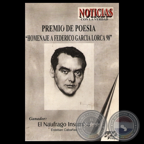 EL NAÚFRAGO INSUMISO, 1998 - Poemario de ESTEBAN CABAÑAS
