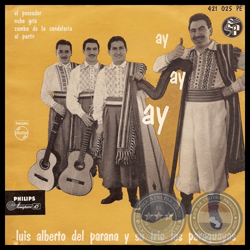 AY AY AY - LUIS ALBERTO DEL PARANÁ  Y SU TRÍO LOS PARAGUAYOS - Año 1957