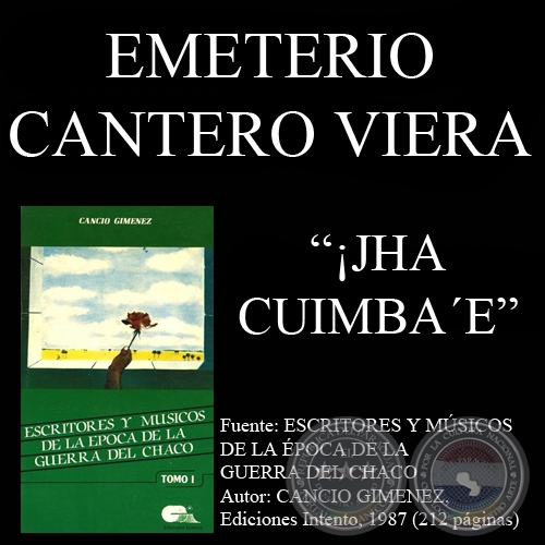 ¡JHA CUIMBA’E! - Poesía de EMETERIO CANTERO VIERA