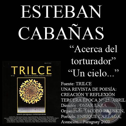 ACERCA DEL TORTURADOR y UN CIELO… (Poesías de Esteban Cabañas)