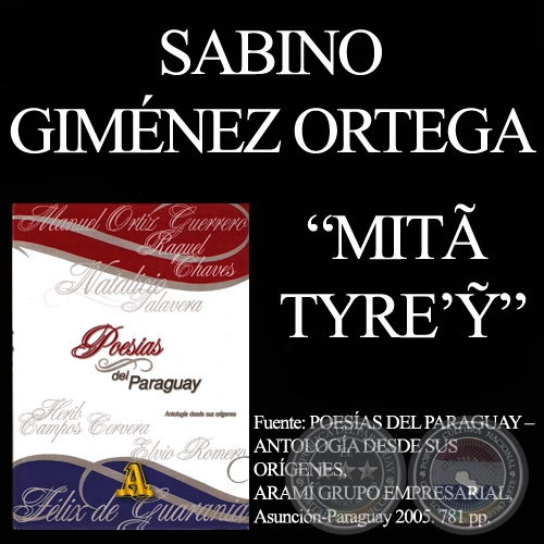 MIT TYREỸ - Poesa en guaran de SABINO GIMNEZ ORTEGA