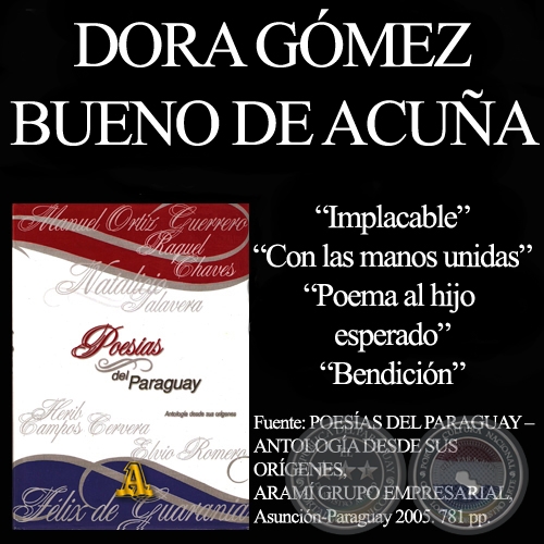 Poesías de DORA GÓMEZ BUENO DE ACUÑA - Año 2005