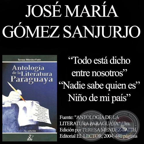 TODO ESTA DICHO ENTRE NOSOTROS y poesías de JOSÉ MARÍA GÓMEZ SANJURJO
