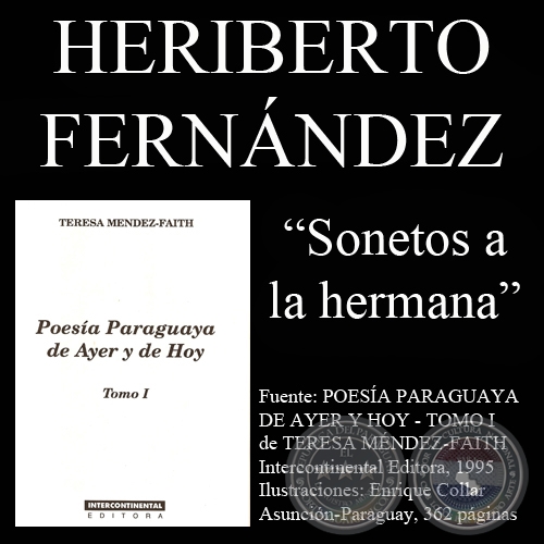 SONETOS A LA HERMANA (Poesía de Heriberto Fernández)