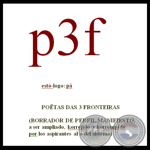 p3f - estó-logo: pâ - Por JORGE CANESE