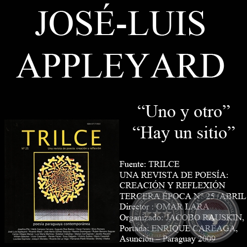 UNO Y OTRO y HAY UN SITIO - Poesías de JOSÉ-LUIS APPLEYARD 