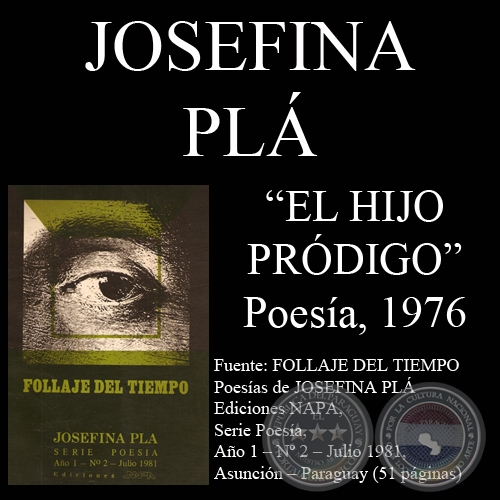 EL HIJO PRÓDIGO (1976) - Poesías de JOSEFINA PLÁ