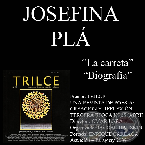 LA CARRETA y BIOGRAFA - Poesas de JOSEFINA PL