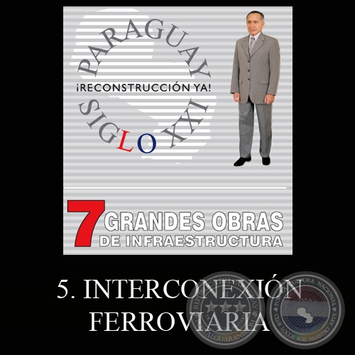 PARAGUAY SIGLO XXI - 7 GRANDES OBRAS DE INFRAESTRUCTURA, 5. INTERCONEXIÓN FERROVIARIA - Por LINO CÉSAR OVIEDO