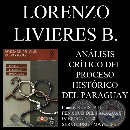 ANÁLISIS CRÍTICO DEL PROCESO HISTÓRICO DE LA REPÚBLICA DEL PARAGUAY - Ensayo de LORENZO LIVIERES BANKS