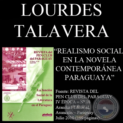 REALISMO SOCIAL EN LA NOVELA PARAGUAYA - Ponencia de LOURDES TALAVERA