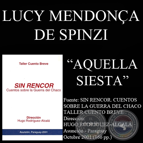 AQUELLA SIESTA - Cuento de LUCY MENDONÇA DE SPINZI